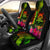 Tuvalu Polynesian Car Seat Covers - Hibiscus and Banana Leaves Universal Fit Reggae - Polynesian Pride