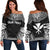 Kanaka Maoli Polynesian Chief Custom Personalised Women's Off Shoulder Sweater - Black Version Black - Polynesian Pride