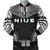 Niue Polynesian Chief Men's Bomber Jacket - Black Version Black - Polynesian Pride