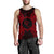 Chuuk Polynesian Men Tank Top Map Red Red - Polynesian Pride