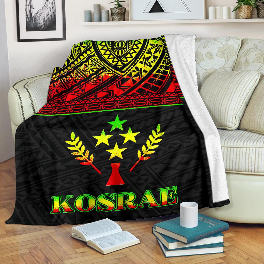 Kosrae Premium Blanket - Micronesian Reggae Version White - Polynesian Pride