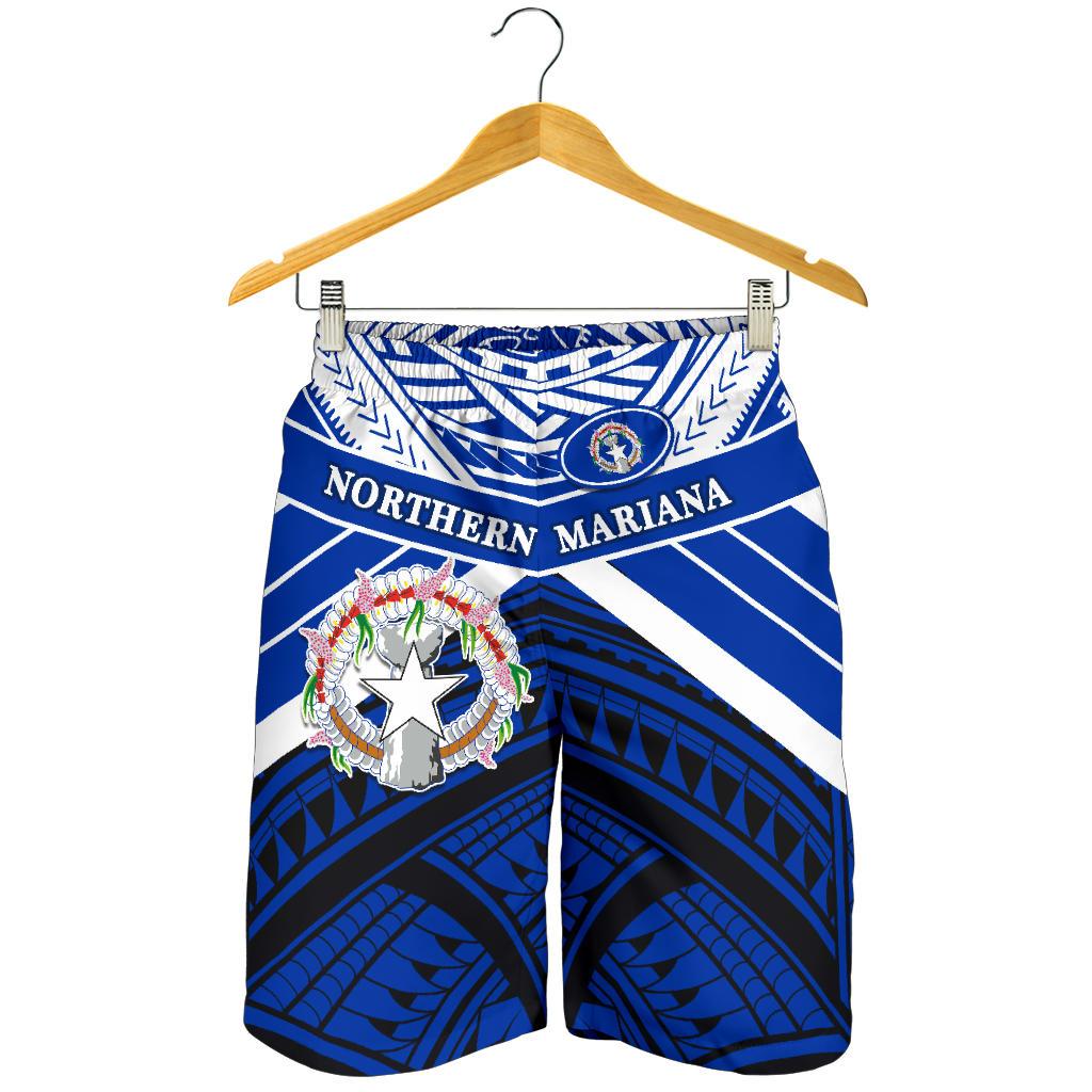 Northern Mariana Islands Rugby Men Shorts Spirit - CNMI Blue - Polynesian Pride