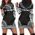 Northern Mariana Islands Women's Hoodie Dress - Polynesian Black Chief Black - Polynesian Pride