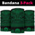 Hawaii State Bandana 3-Pack Nation Warrior Green - Polynesian Pride