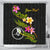 Yap Polynesian Custom Persona Shower Curtain - Plumeria Tribal 177 x 172 (cm) Black - Polynesian Pride