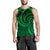 New Zealand Maori Mangopare Men Tank Top Polynesian - Green Green - Polynesian Pride