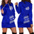 Queen Salote Hoodie Dress Tonga College Blue - Polynesian Pride