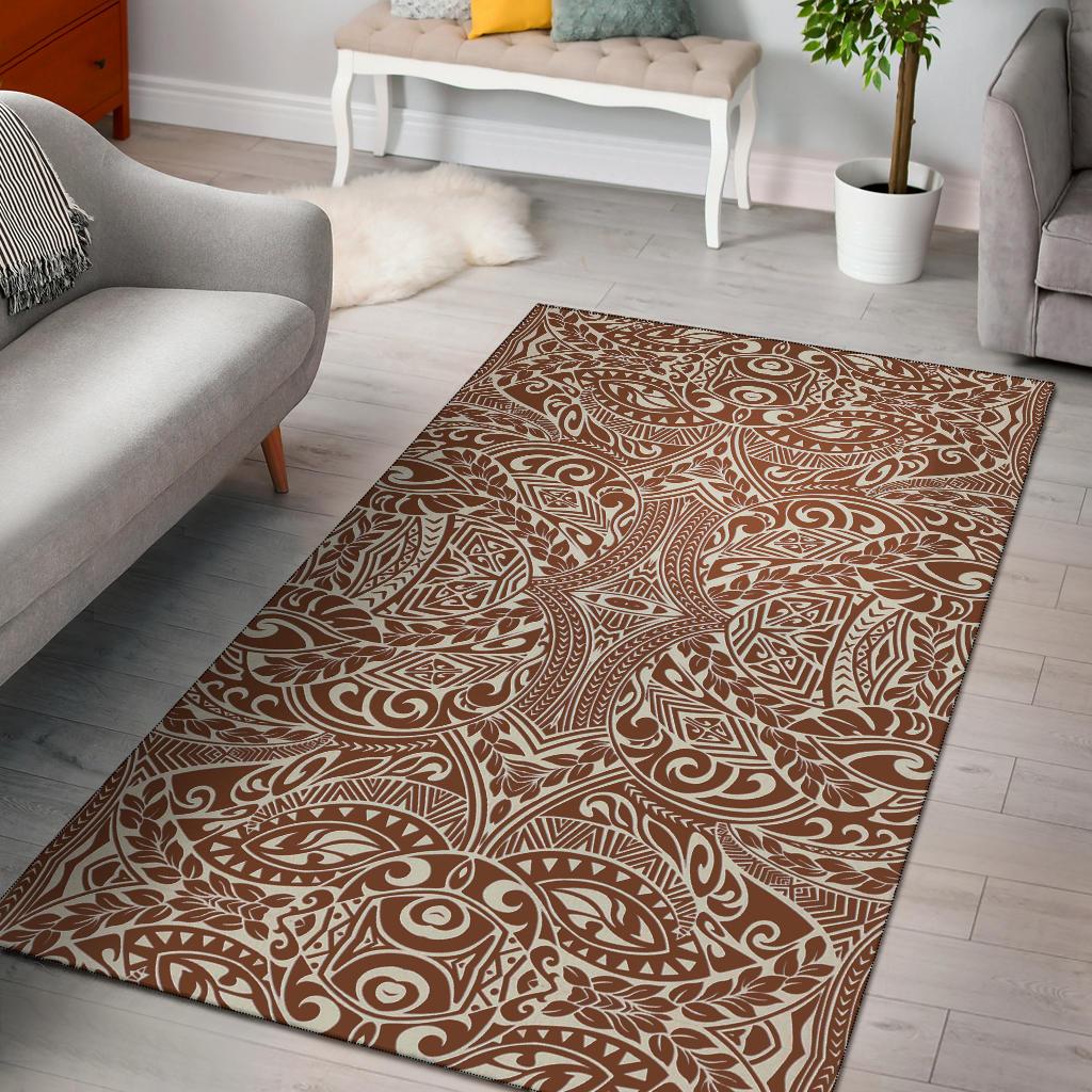 Polynesian Brown Area Rug - Polynesian Pride