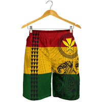 Hawaii Kanaka Flag Polynesian Men's Shorts - Polynesian Pride