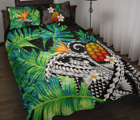 Kanaka Maoli (Hawaiian) Quilt Bed Set, Polynesian Pineapple Banana Leaves - Polynesian Pride