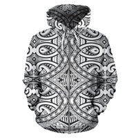 Polynesian Zip up Hoodie Tribal 10 - Polynesian Pride