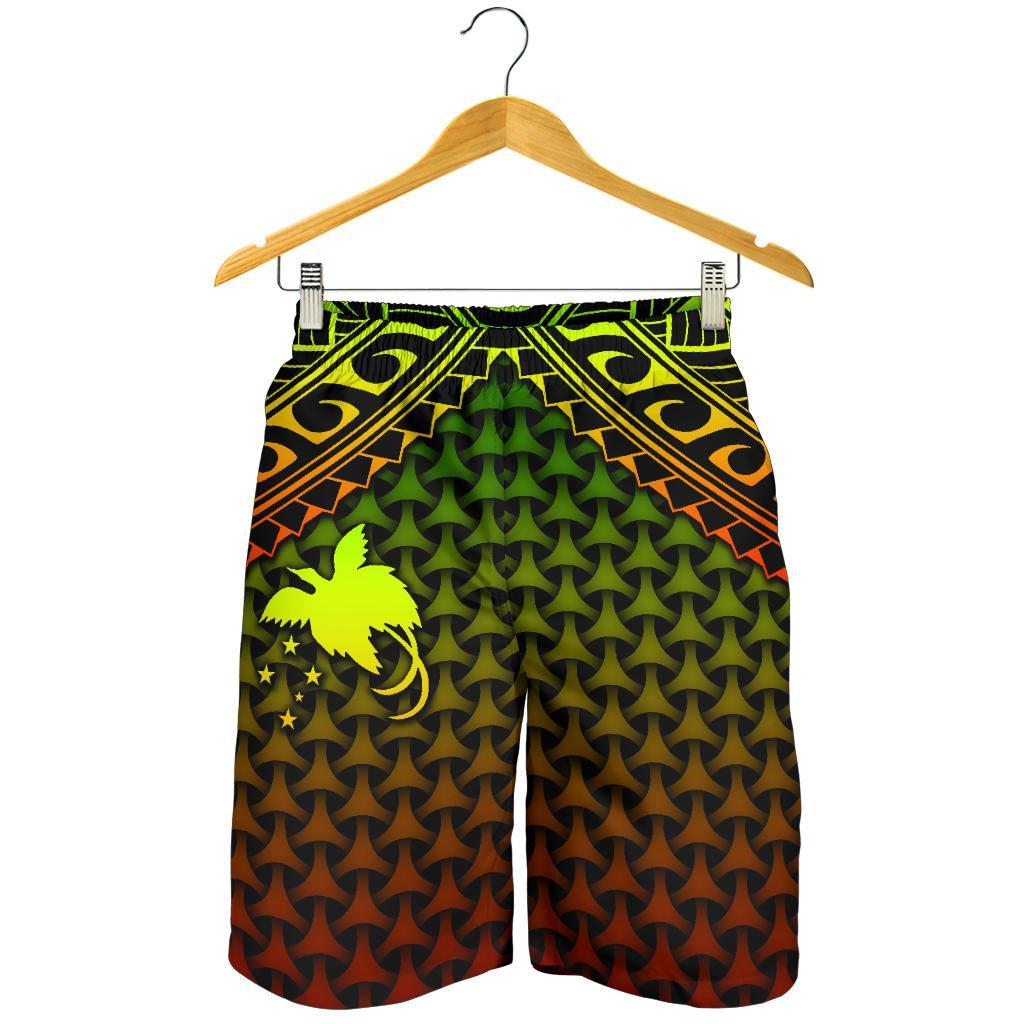 Polynesian Papua New Guinea Men's Shorts - Reggae Vintage Polynesian Patterns - Polynesian Pride
