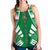 Norfolk Island Women Racerback Tank - Polynesian Tattoo Flag White - Polynesian Pride