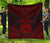 French Polynesia Premium Quilt - French Polynesia Polynesian Chief Dark Red Version Red - Polynesian Pride