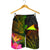 Tokelau Polynesian Men's Shorts - Hibiscus and Banana Leaves - Polynesian Pride