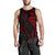 Hawaii Polynesian Men's Tank Top - Red Tribal Wave Red - Polynesian Pride