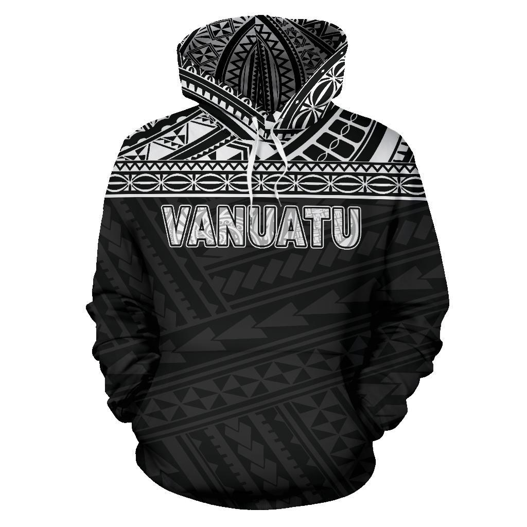 Vanuatu Polynesian Hoodie Black - Polynesian Pride