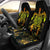 Polynesian Car Seat Covers - Maori Turtle Tiki Face Universal Fit Black - Polynesian Pride