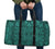 Polynesian Lauhala Mix Turquoise Hawaii Travel Bag Travel Bag One size Turquoise - Polynesian Pride