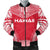 Hawaii Flag Polynesian Chief Men's Bomber Jacket Red - Polynesian Pride