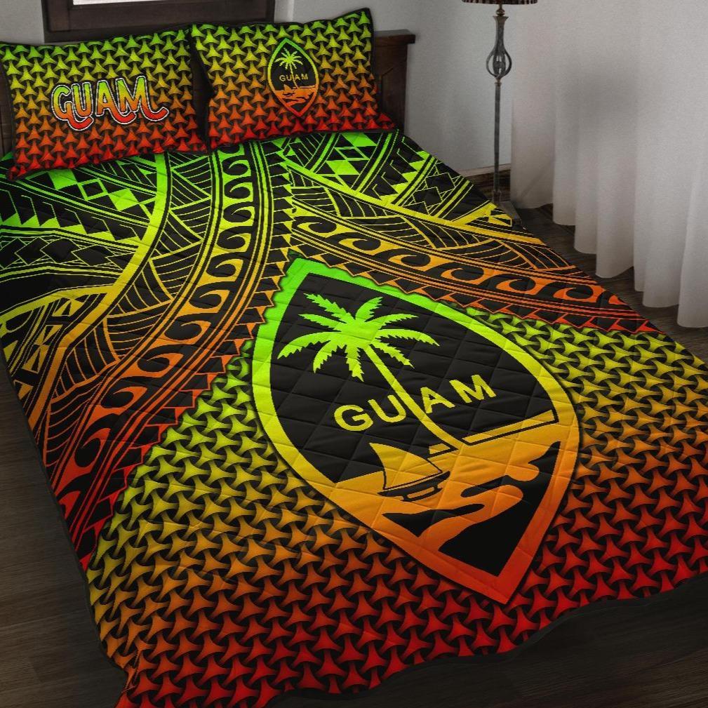 Polynesian Guam Quilt Bed Set - Reggae Vintage Polynesian Patterns Art - Polynesian Pride