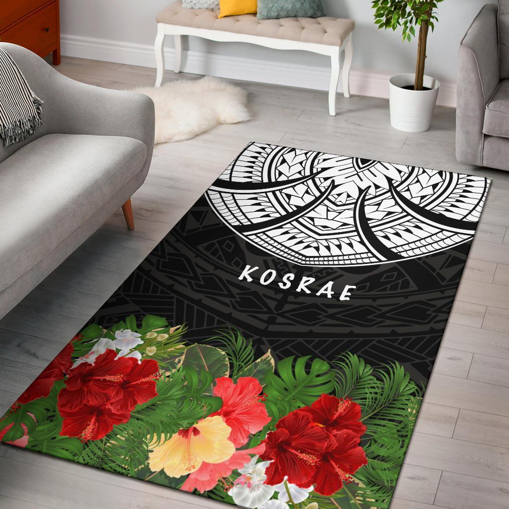 Kosrae Micronesian Area Rug - Ginger Lei Pattern GOLD - Polynesian Pride