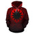 Nauru All Over Hoodie Lift up Red - Polynesian Pride