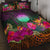 Northern Mariana Islands Polynesian Quilt Bed Set - Summer Hibiscus Art - Polynesian Pride