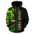 Tuvalu Polynesian Custom Zip up Hoodie Line Reggae - Polynesian Pride