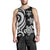Fiji Polynesian Men Tank Top - White Tentacle Turtle - Polynesian Pride