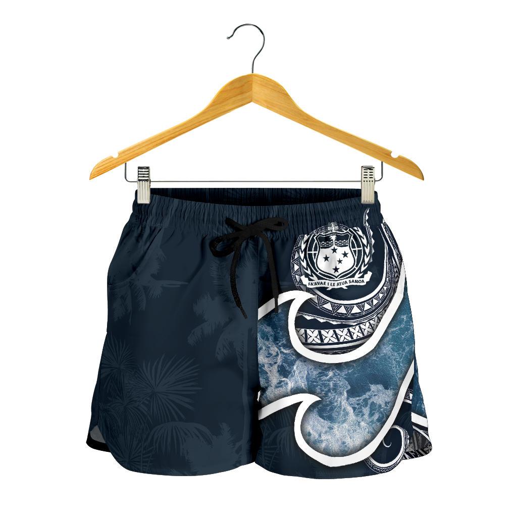 Samoa Polynesian Women's Shorts - Ocean Style - Polynesian Pride