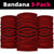 Polynesian Tatau Red Bandana 3 - Pack - Polynesian Pride