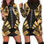 Norfolk Island Hoodie Dress - Polynesian Tattoo Gold Gold - Polynesian Pride