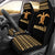 Hawaii Car Seat Covers - Hawaii Polynesian Turtle Gold Version Universal Fit Black - Polynesian Pride