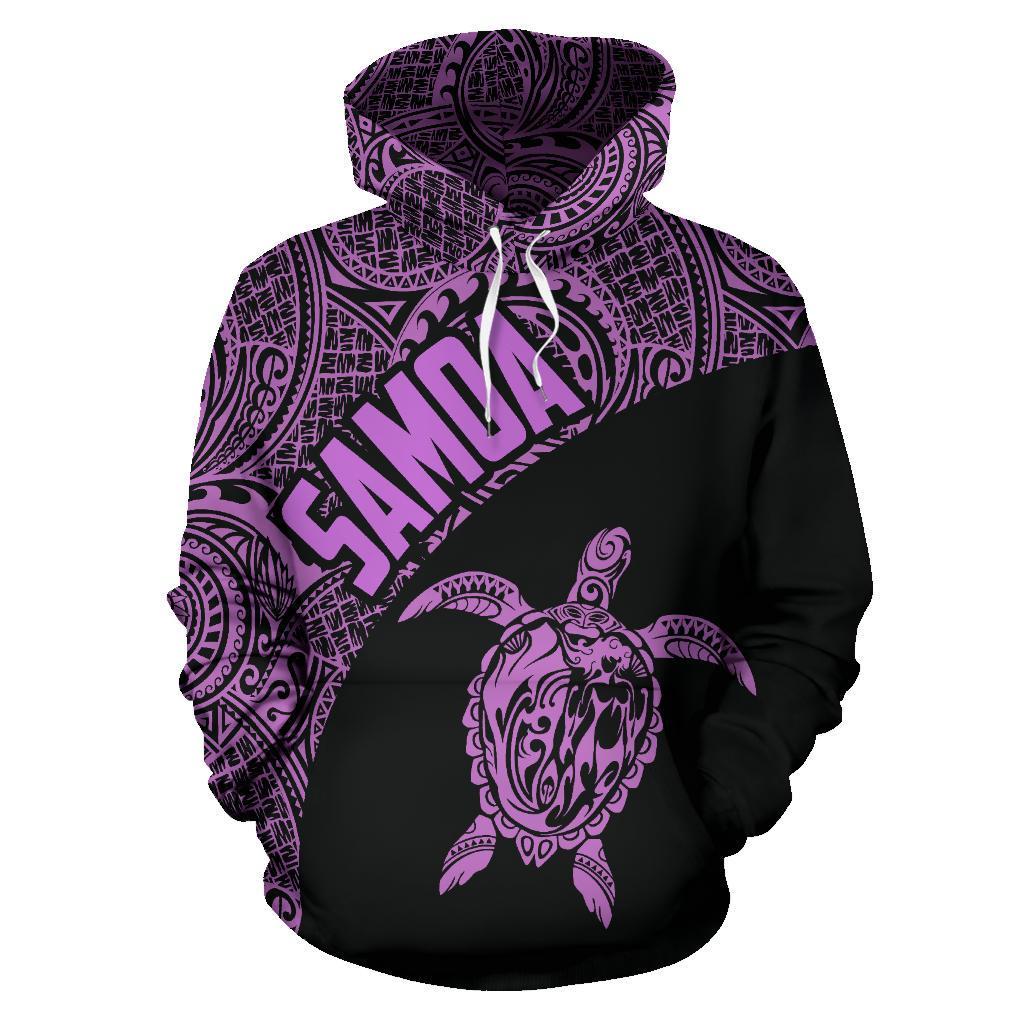Samoa Hoodie Samoa Turtle Mermaid Polynesian Tattoo Purple - Polynesian Pride