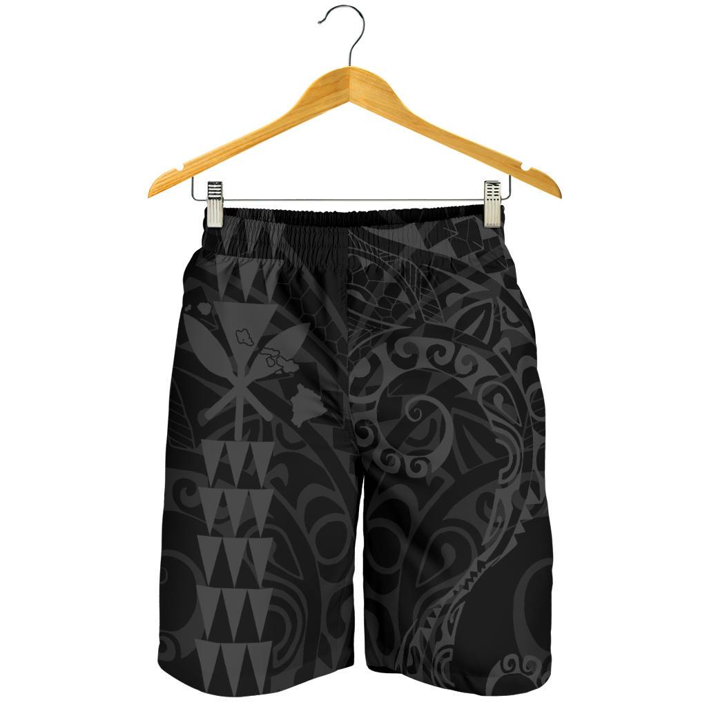 Kanaka Hawaii Map Grey Polynesian Men's Short - Polynesian Pride