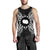 Cook Islands Polynesian Men Tank Top Map Black Black - Polynesian Pride