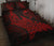 Polynesian Quilt Bed Set - Polynesian Red Shark Warrior Tattoo - Polynesian Pride