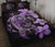 Hibiscus Plumeria Mix Polynesian Violet Turtle Quilt Bed Set Violet - Polynesian Pride