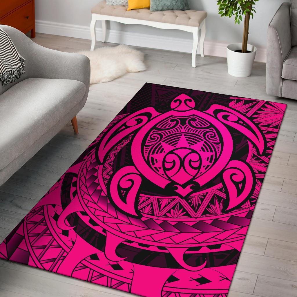 Hawaii Polynesian Turtle Rug - Pink Pink - Polynesian Pride