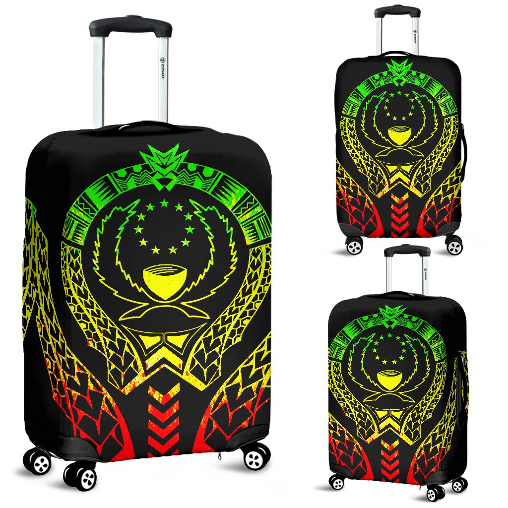 Pohnpei Luggage Cover - Micronesian Tribal Reggae Mix - Polynesian Pride