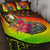 Yap Quilt Bed Set - Polynesian Hook And Hibiscus (Raggae) Raggae - Polynesian Pride