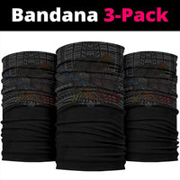 Hawaii Polynesian Warrior Kanaka Anchor Bandana 3-Pack - AH - Grey - Polynesian Pride