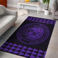 Kakau Seal Of Hawaii Polynesian - Purple Rug Purple - Polynesian Pride