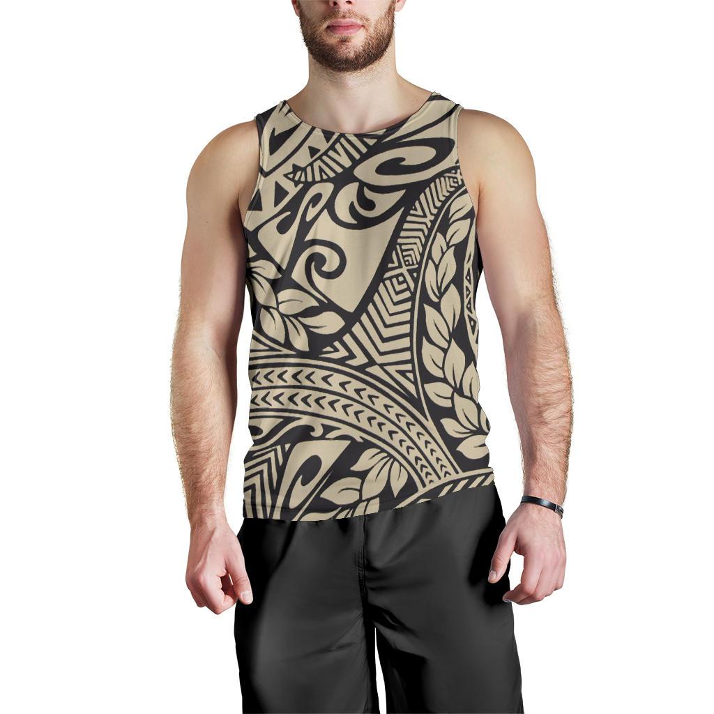 Polynesian Men Tank Top 42 Ecru - Polynesian Pride