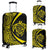 Hawaii Turtle Map Polynesian Luggage Cover - Yellow - Circle Style Yellow - Polynesian Pride