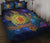 Hawaii Map Turtle Galaxy Quilt Bed Set - AH - Blue Blue - Polynesian Pride