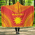 New Caledonia Flag Polynesian Chief Hooded Blanket Hooded Blanket Red - Polynesian Pride