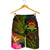 Tuvalu Polynesian Men's Shorts - Hibiscus and Banana Leaves - Polynesian Pride