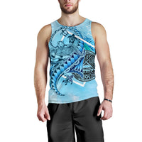 American Samoa Men's Tank Top - Polynesian Turtle Under The Sea - Polynesian Pride